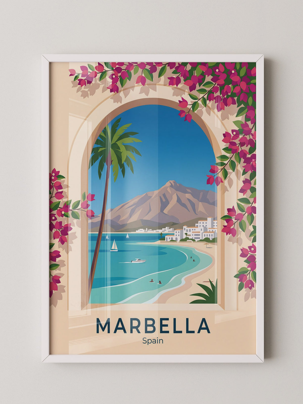 Marbella Küstenblick Bougainvillea