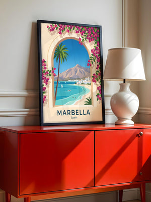 Marbella Küstenblick Bougainvillea