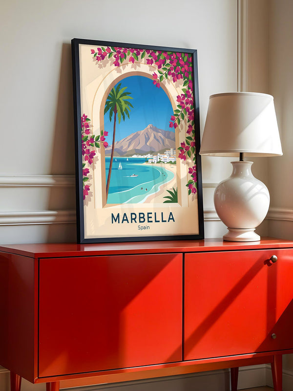 Marbella Küstenblick Bougainvillea