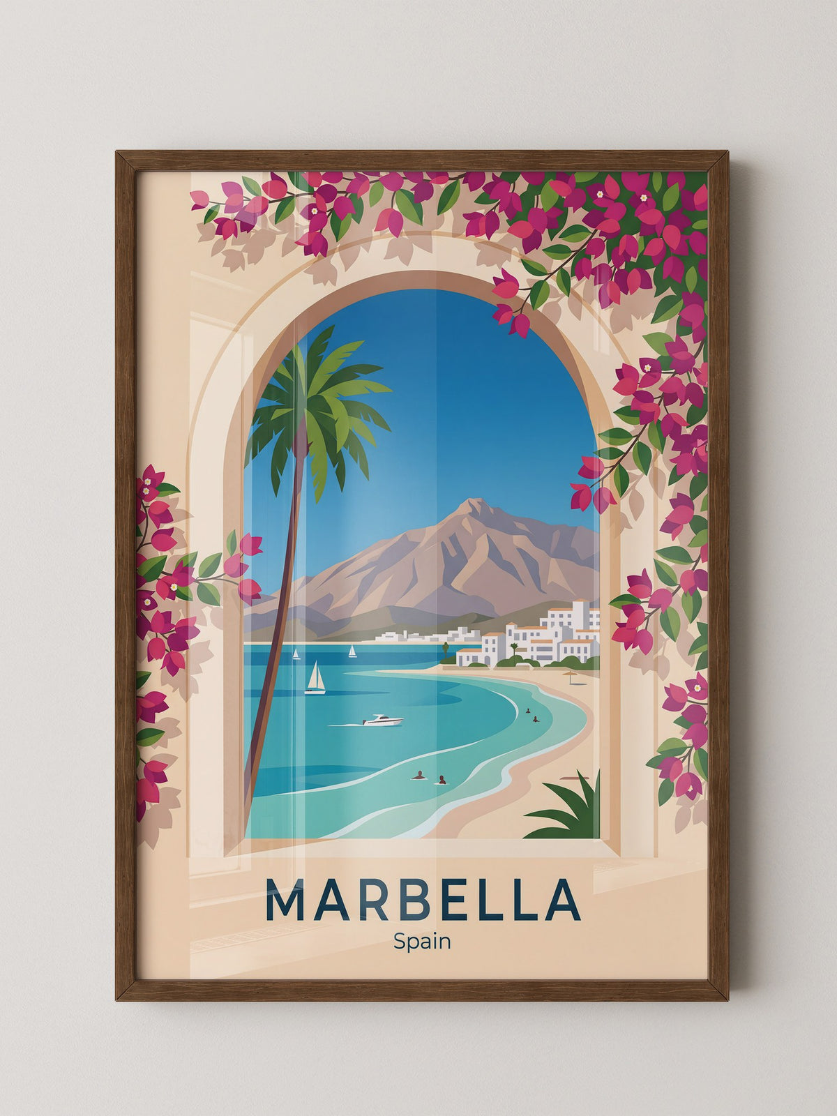 Marbella Küstenblick Bougainvillea
