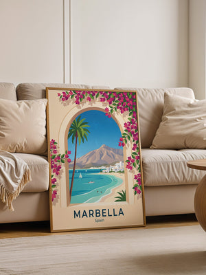 Marbella Küstenblick Bougainvillea