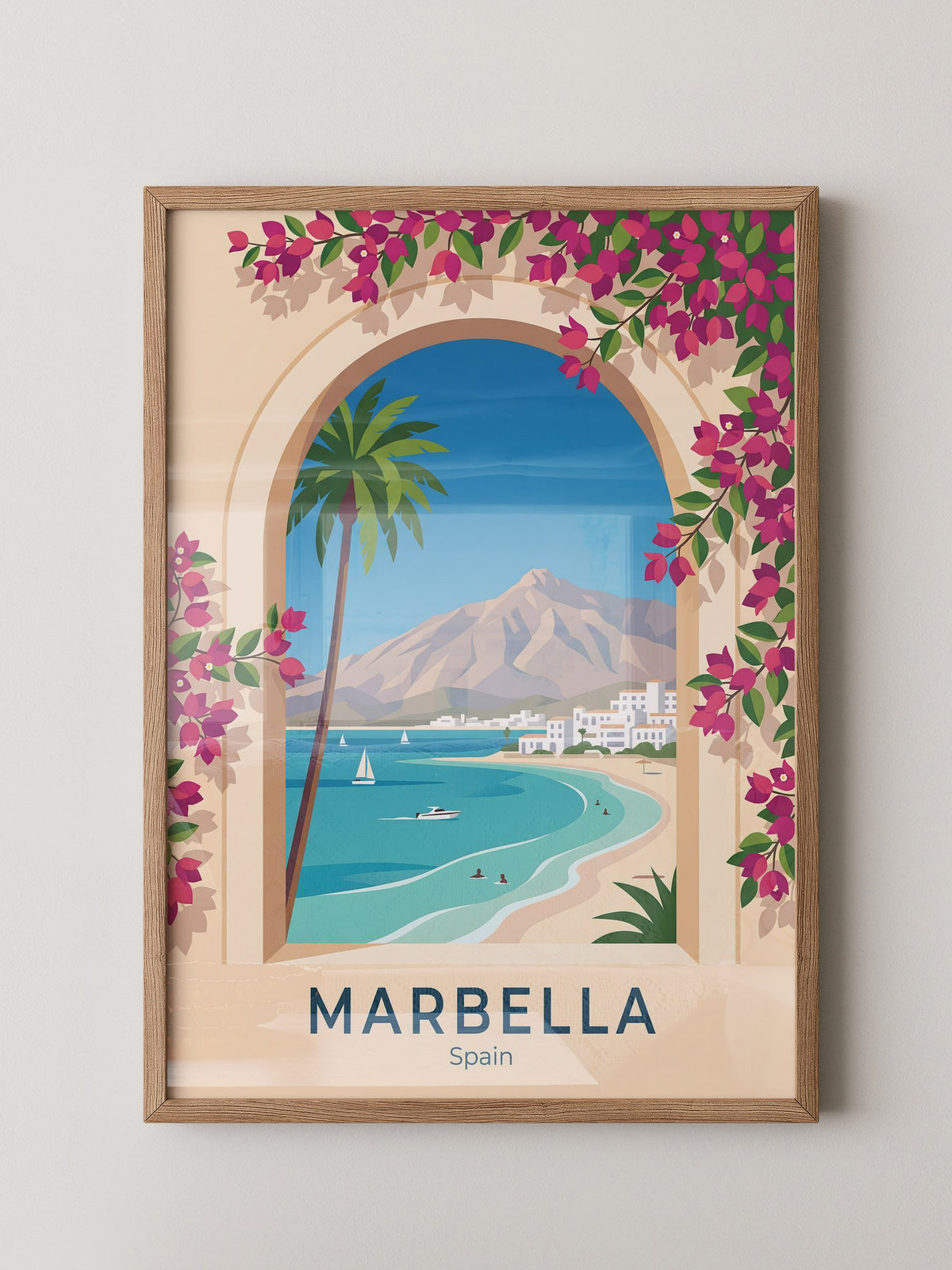 Marbella Küstenblick Bougainvillea