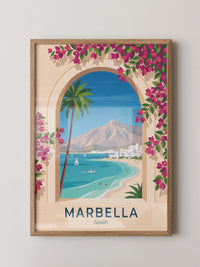 Marbella Küstenblick Bougainvillea