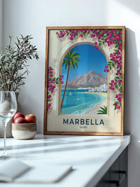 Marbella Küstenblick Bougainvillea