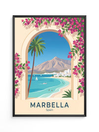 Marbella Küstenblick Bougainvillea