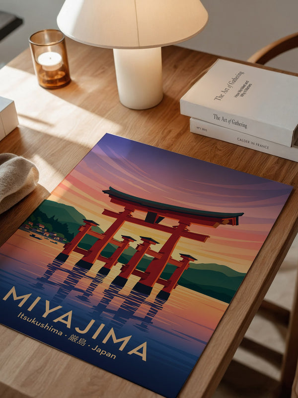 Miyajima Torii Wasserfarben
