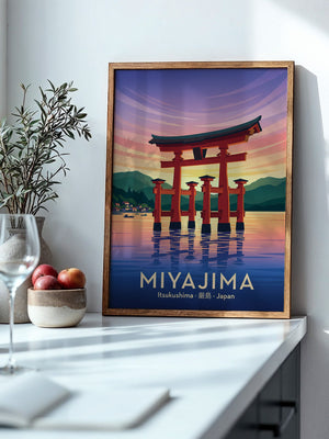 Miyajima Torii Wasserfarben