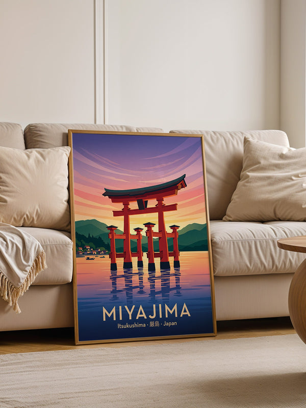 Miyajima Torii Wasserfarben