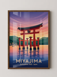 Miyajima Torii Wasserfarben