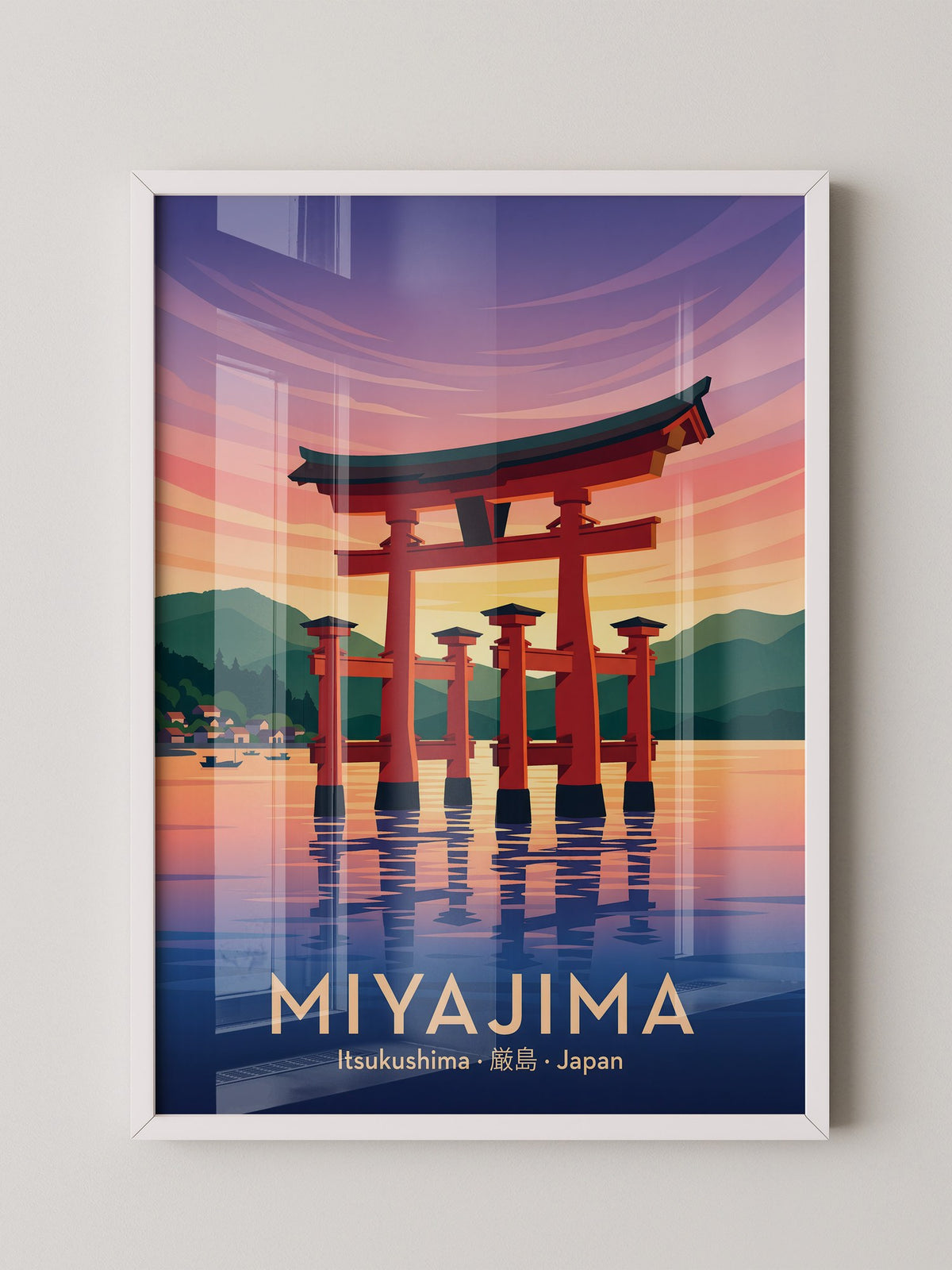 Miyajima Torii Wasserfarben