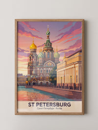 St. Petersburg Kuppeln Abendstimmung