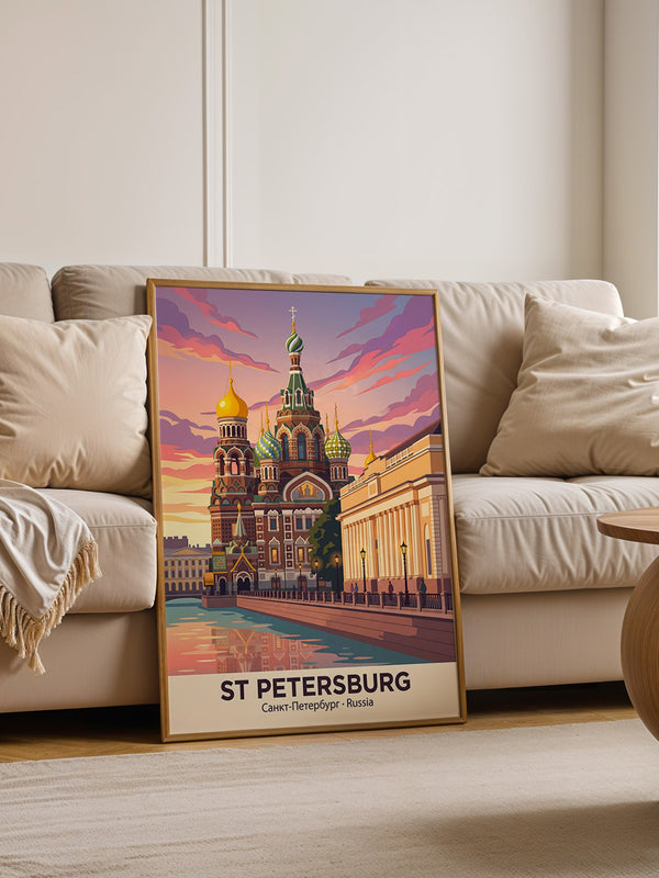 St. Petersburg Kuppeln Abendstimmung
