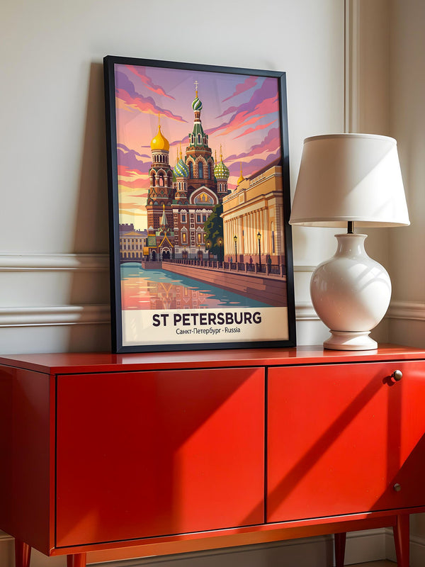 St. Petersburg Kuppeln Abendstimmung