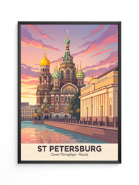 St. Petersburg Kuppeln Abendstimmung