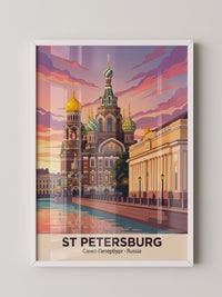 St. Petersburg Kuppeln Abendstimmung