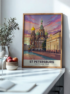 St. Petersburg Kuppeln Abendstimmung