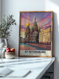 St. Petersburg Kuppeln Abendstimmung
