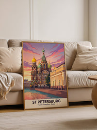 St. Petersburg Kuppeln Abendstimmung