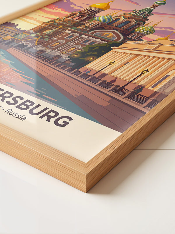 St. Petersburg Kuppeln Abendstimmung