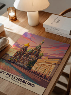 St. Petersburg Kuppeln Abendstimmung