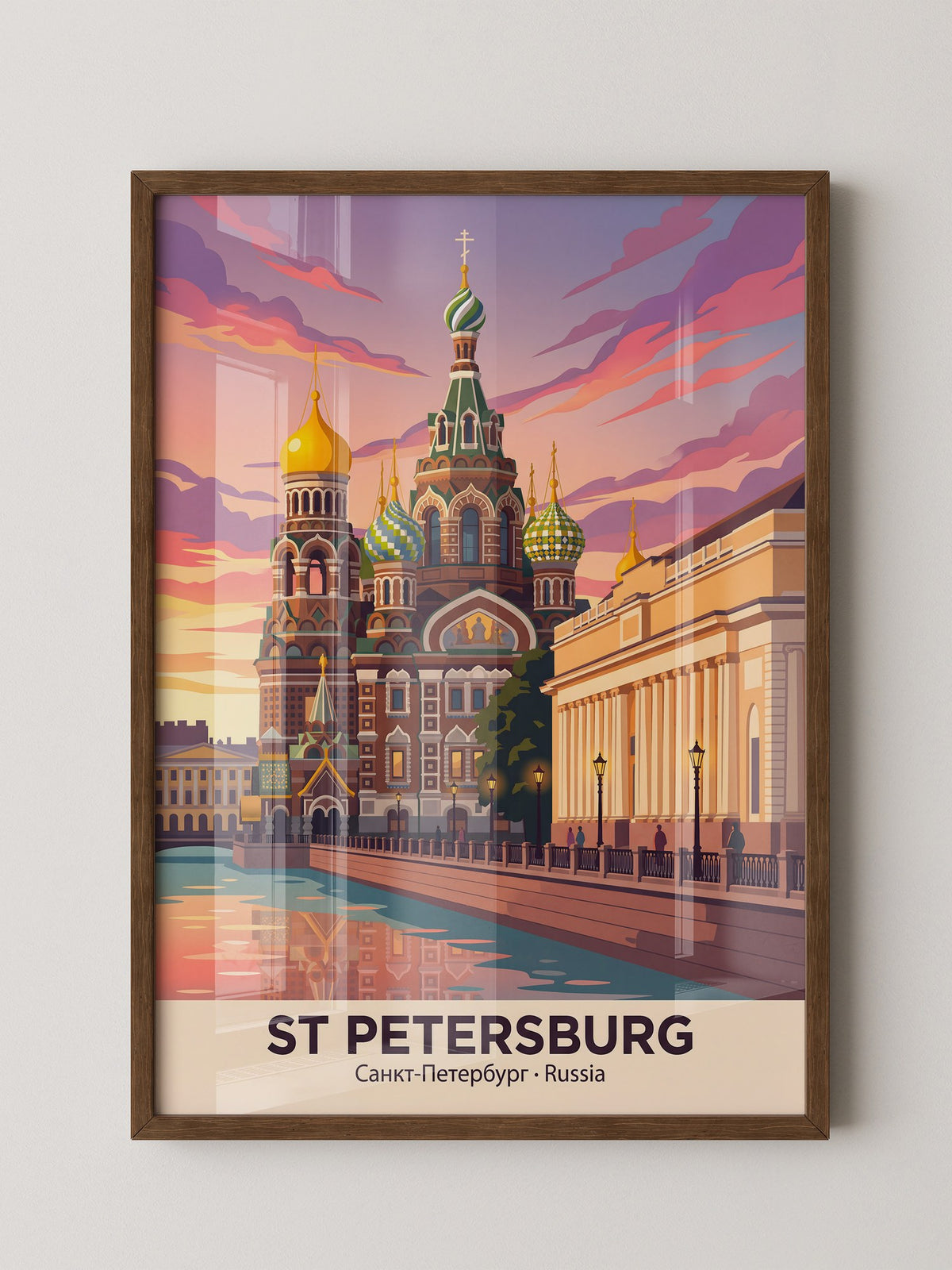 St. Petersburg Kuppeln Abendstimmung