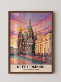 St. Petersburg Kuppeln Abendstimmung