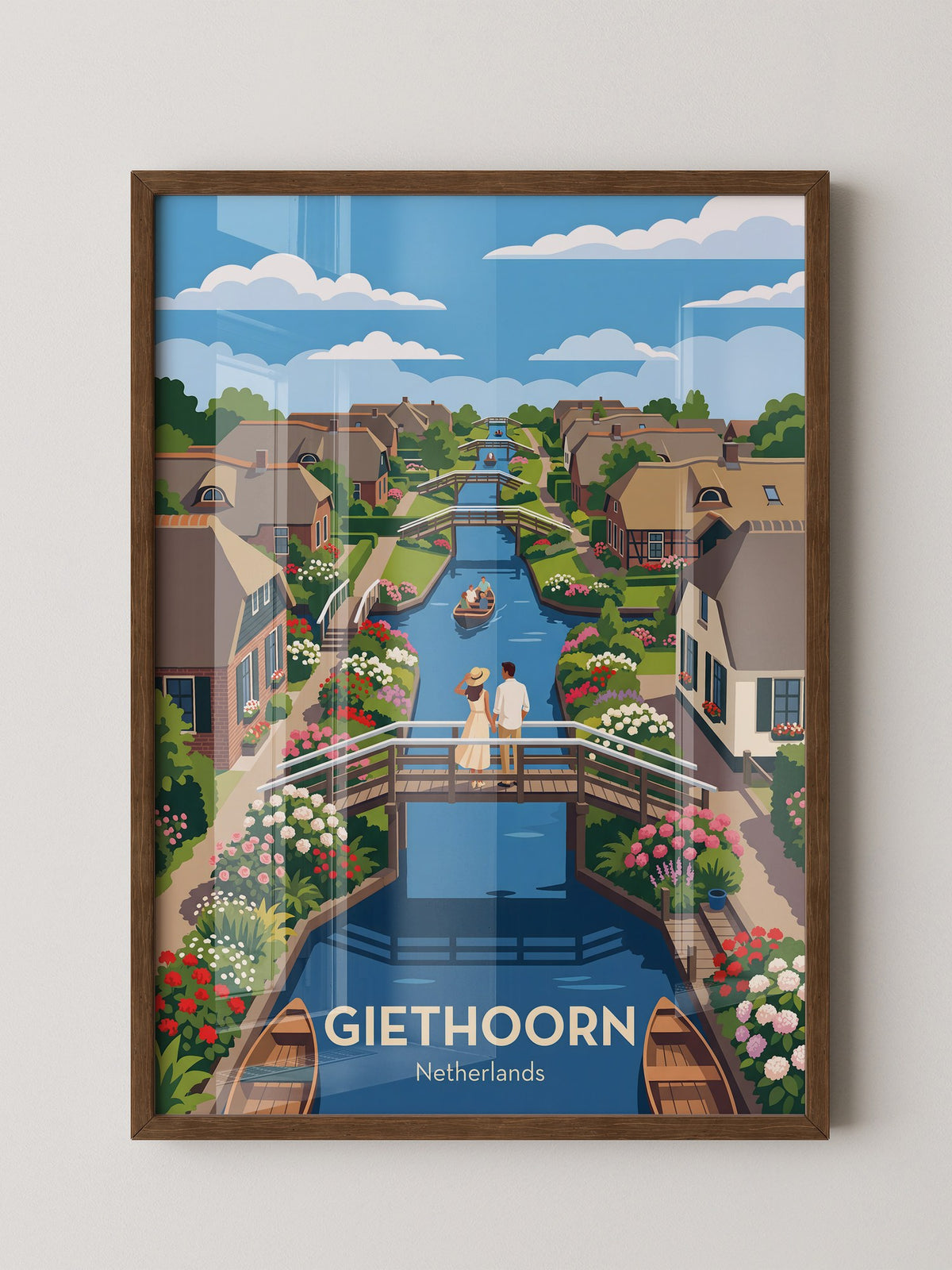 Giethoorn Kanäle Sommeridylle