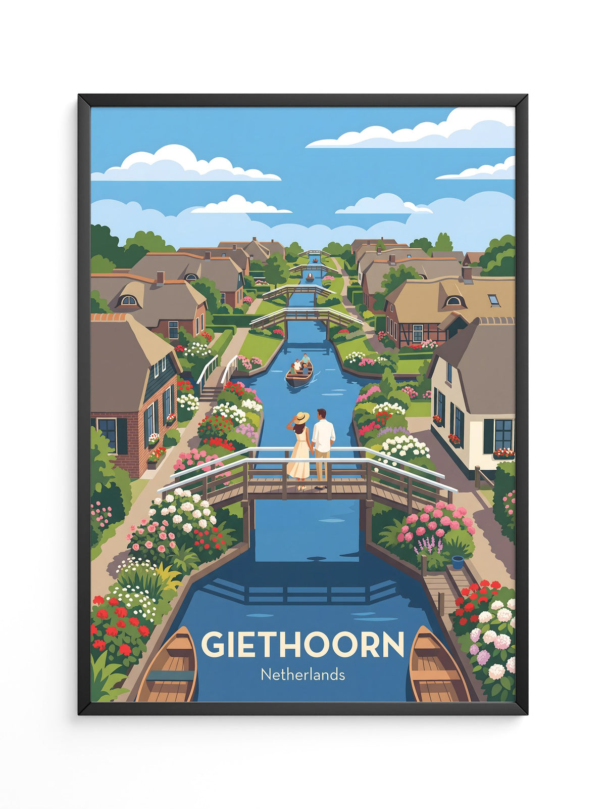 Giethoorn Kanäle Sommeridylle