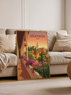 Granada Architektur Sonnenuntergang