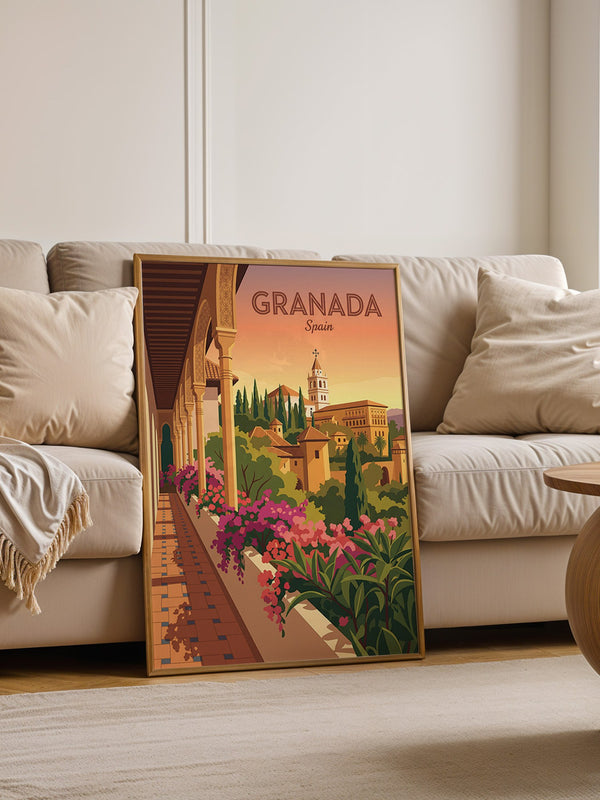 Granada Architektur Sonnenuntergang