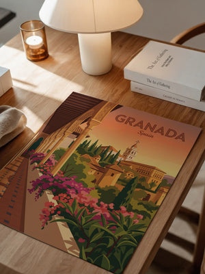 Granada Architektur Sonnenuntergang