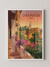 Granada Architektur Sonnenuntergang
