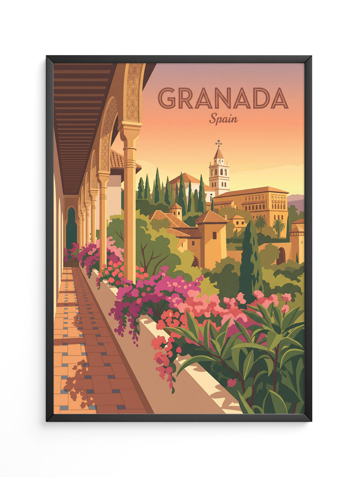 Granada Architektur Sonnenuntergang