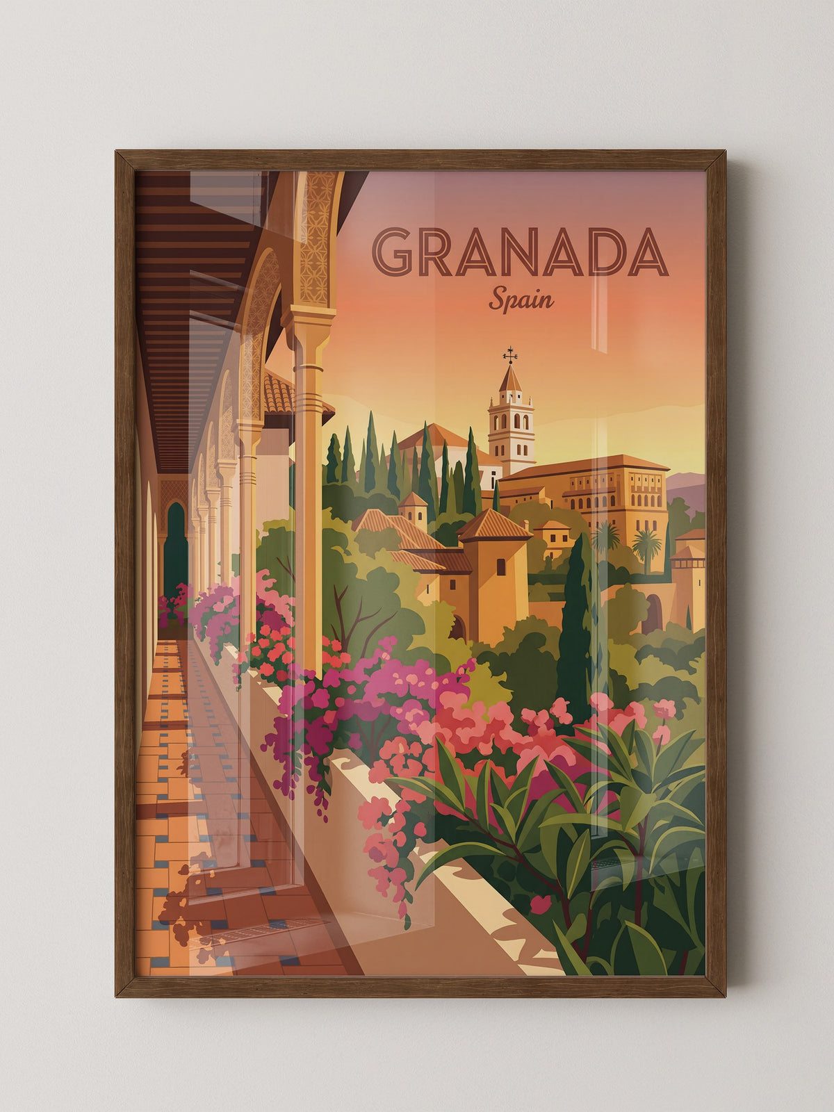 Granada Architektur Sonnenuntergang