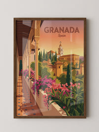 Granada Architektur Sonnenuntergang