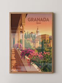 Granada Architektur Sonnenuntergang