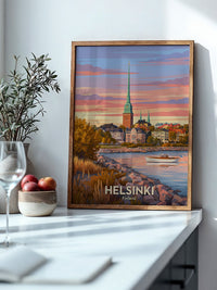 Helsinki Abendrot Skandinavisch