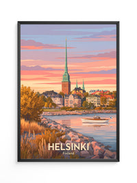 Helsinki Abendrot Skandinavisch