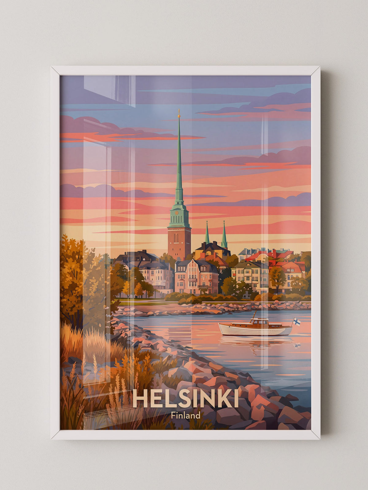 Helsinki Abendrot Skandinavisch