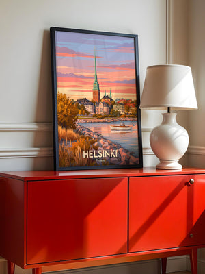 Helsinki Abendrot Skandinavisch