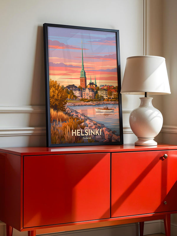 Helsinki Abendrot Skandinavisch