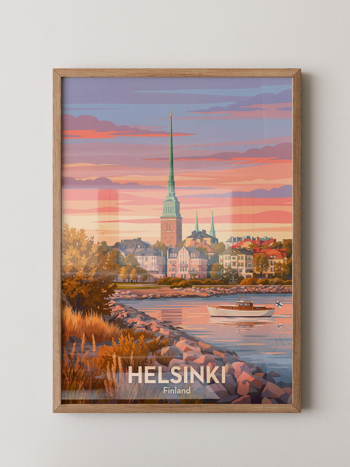 Helsinki Abendrot Skandinavisch