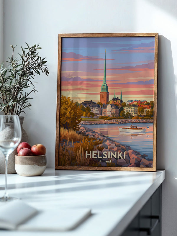 Helsinki Abendrot Skandinavisch