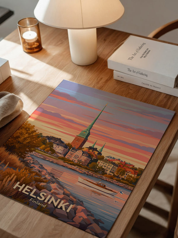 Helsinki Abendrot Skandinavisch