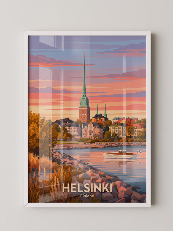Helsinki Abendrot Skandinavisch