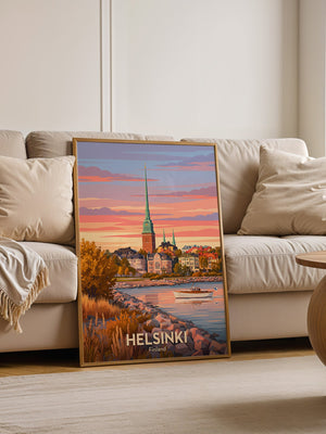 Helsinki Abendrot Skandinavisch