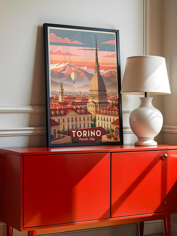 Turin Kuppel Rosa Abendstimmung