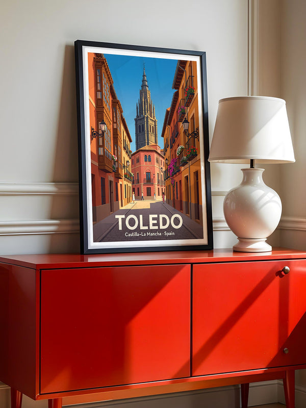Toledo Stadtgasse Pastellfarben