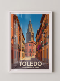 Toledo Stadtgasse Pastellfarben