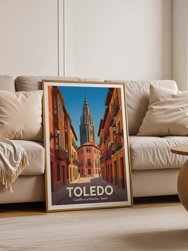 Toledo Stadtgasse Pastellfarben